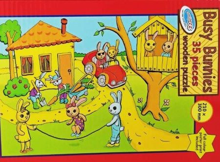 Puzzle Busy Bunnies 35pc