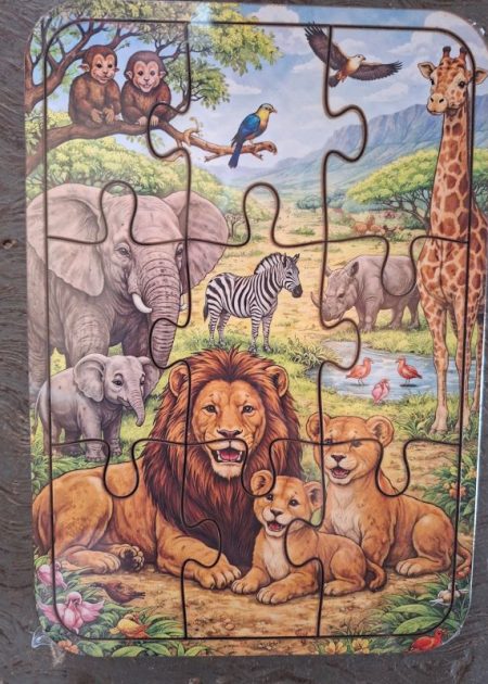 Puzzle Wooden Tray A5 - Wildlife 9pc