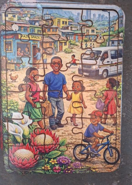 Puzzle Wooden Tray A4 - Taxi Rank 18pc